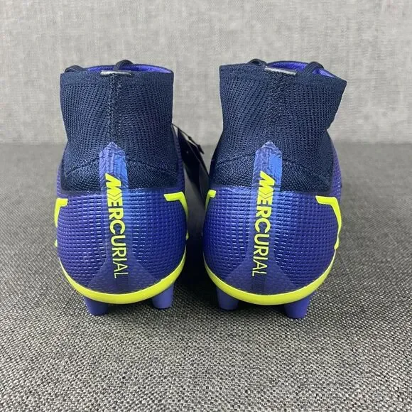 Nike Mercurial Superfly 8 Elite AG Blue Green Soccer Cleats Mens 11.5 CV0956 575